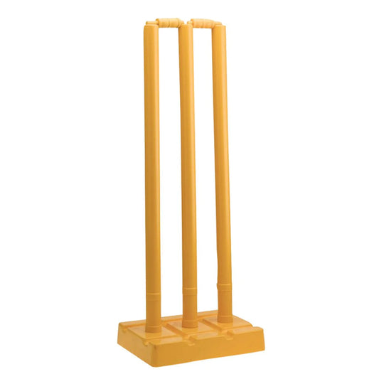 GRAY-NICOLLS GN Yellow Plastic Stumps (Base/3 Stumps/2 Bails)
