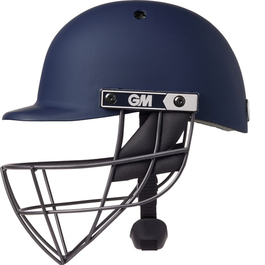 GUNN & MOORE GM Maestro Edge Steel Grille Cricket Helmet w/ Neck Protector- Adult
