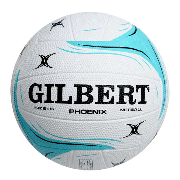 GILBERT Phoenix Trainer Netball White '23 - Size 4