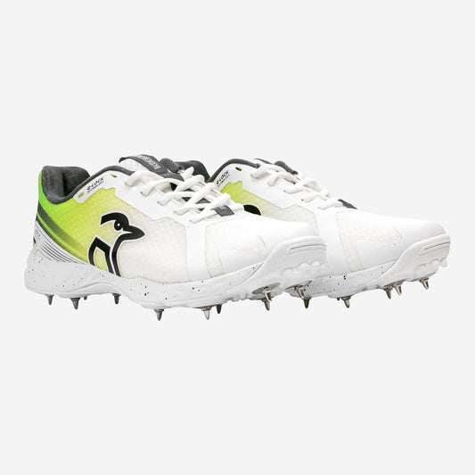 KOOKABURRA Pro 2.0 Spike Cricket Shoes White/Lime/Yellow