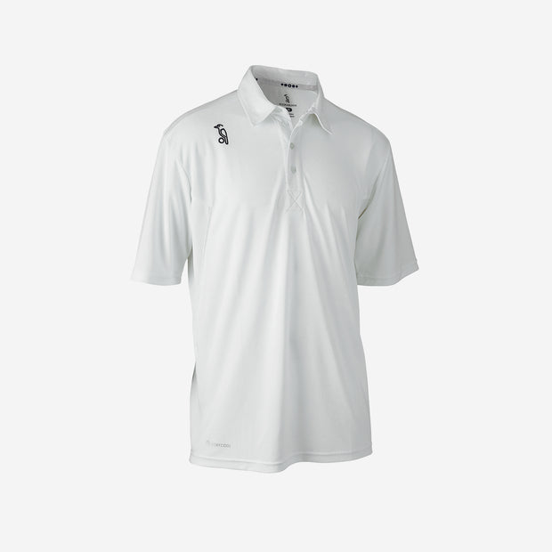 KOOKABURRA Pro Players Short Sleeve Shirt White - Senior [SIZE S - 3XL]