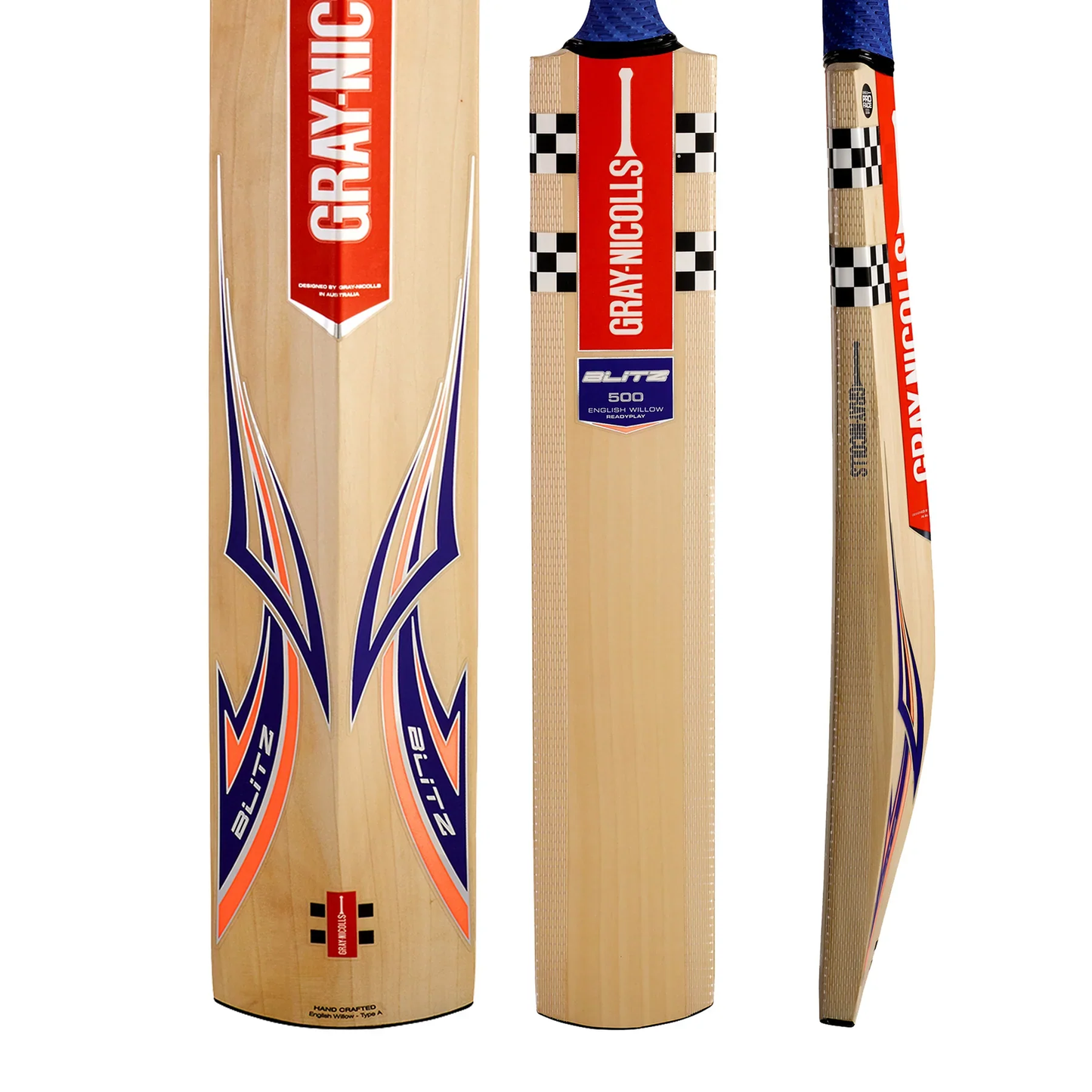 GRAY-NICOLLS GN Blitz 500 Ready Play Grade 5 English Willow Cricket Bat '25/26 - Short Handle