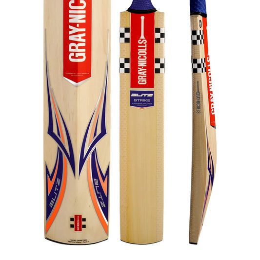 GRAY-NICOLLS GN Blitz Strike Ready Play Kashmir Willow Bat - Junior