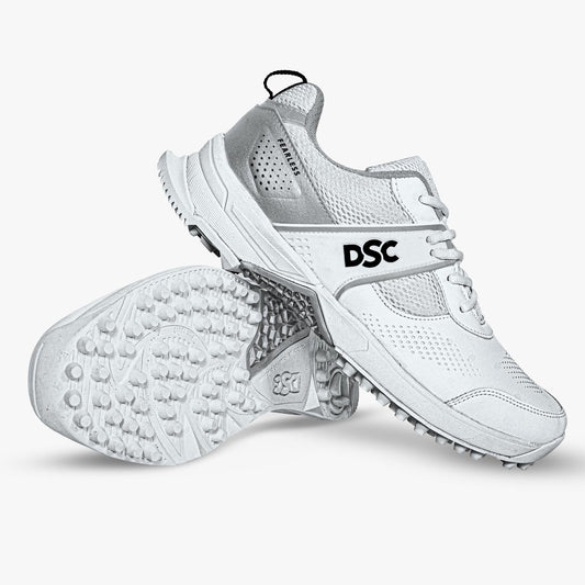>> DSC Jaffa Neo Rubber Cricket Shoes White/Silver