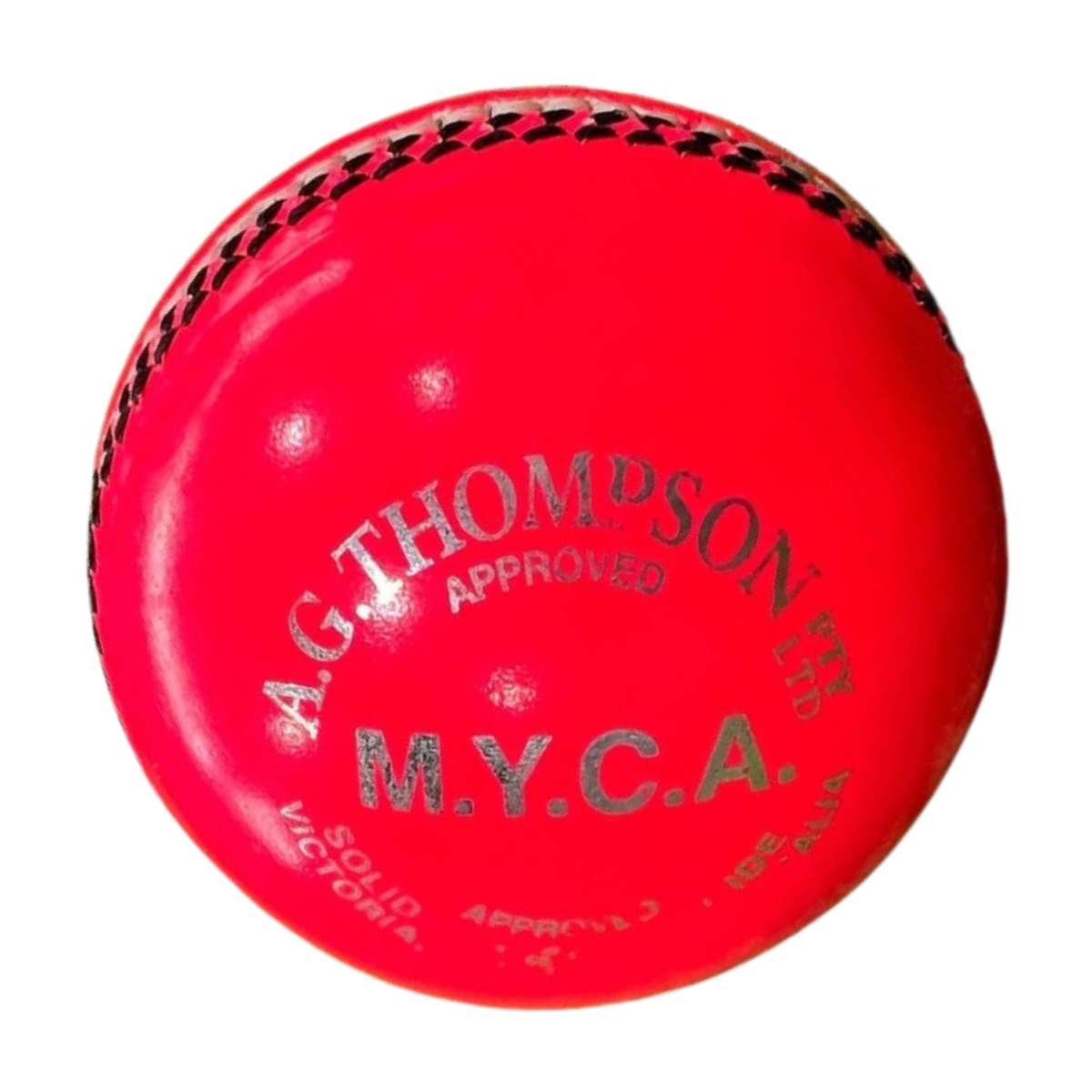KOOKABURRA MYCA Silver 2-piece Leather Cricket Ball 142gms Pink