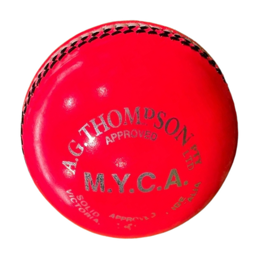 KOOKABURRA MYCA Silver 2-piece Leather Cricket Ball 142gms Pink
