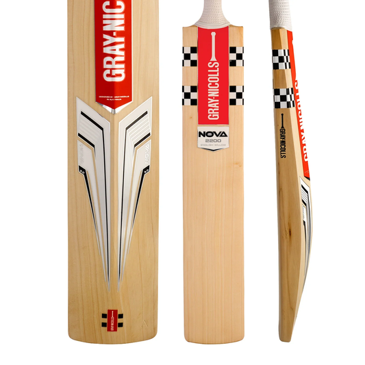 GRAY-NICOLLS GN Nova 3.0 2200 Grade 1 English Willow Cricket Bat - Short Handle