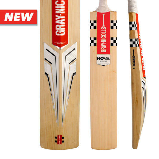 GRAY-NICOLLS GN Nova 3.0 2200 Grade 1 English Willow Cricket Bat - Short Handle