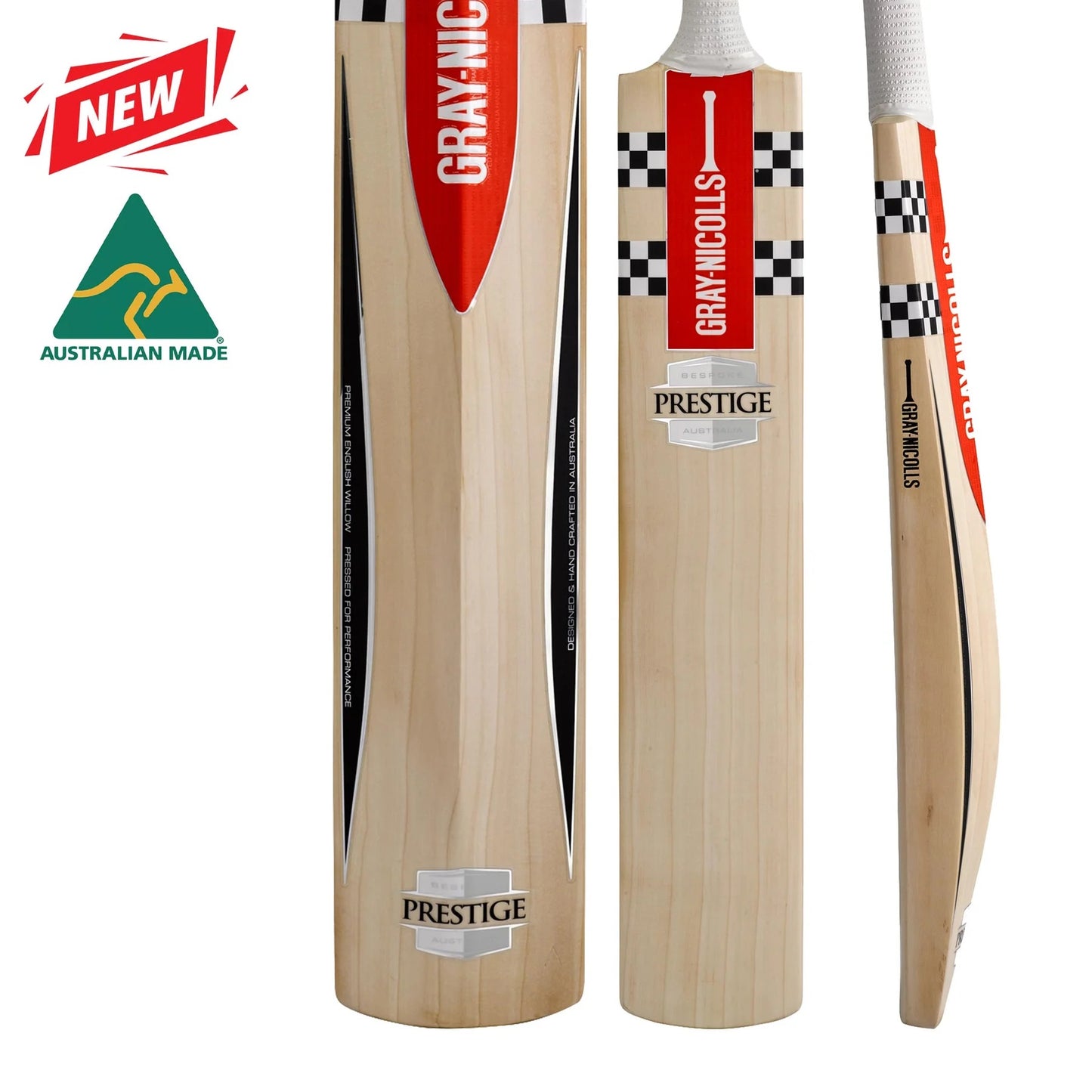 GRAY-NICOLLS GN Prestige Grade 1 English Willow Cricket Bat '25/26 - Long Blade