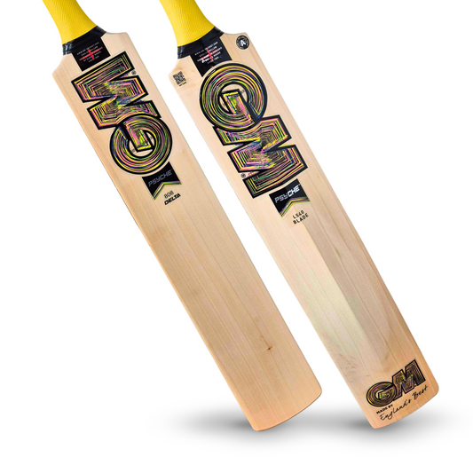 GUNN & MOORE GM Psyche 808 Delta L540 Grade 2 English Willow Cricket Bat - Senior Short Blade