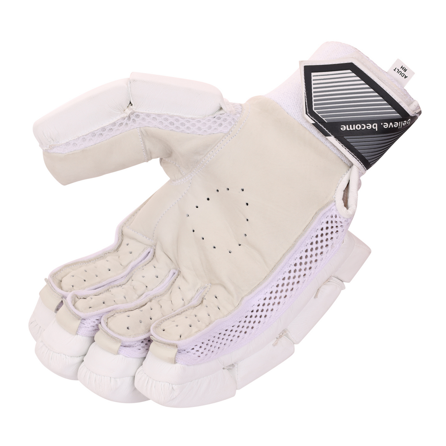 SG Litevate White Batting Gloves '24 - Youth