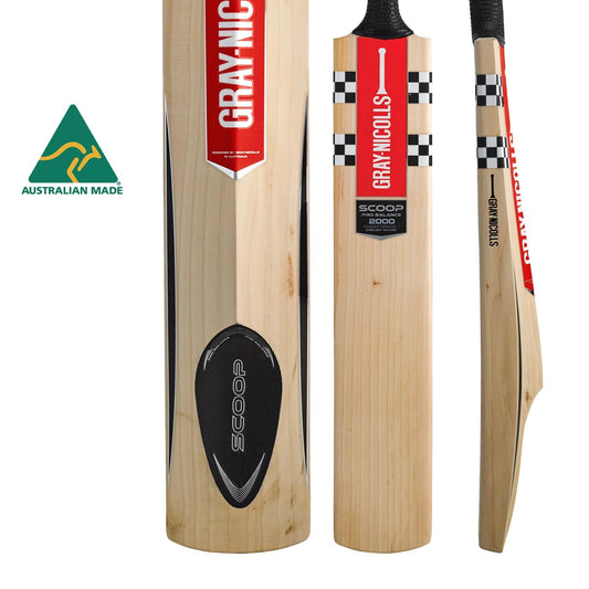 >> GRAY-NICOLLS GN Scoop Pro Balance 2000 Grade 1 English Willow Cricket Bat '24/25 - Short Handle