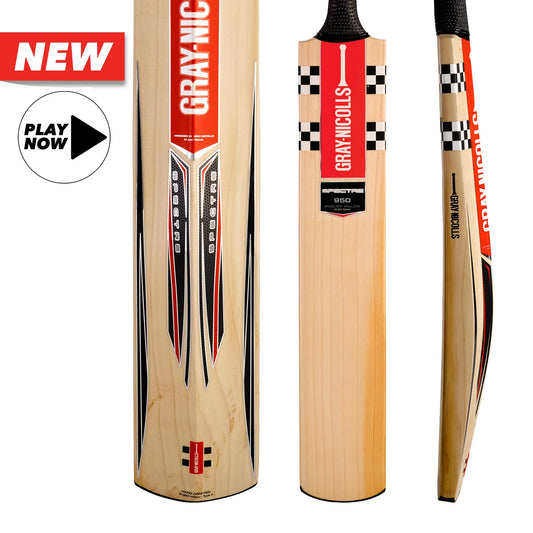 GRAY-NICOLLS GN Spectre 950 Play Now Grade 3 English Willow Cricket Bat - Short Handle