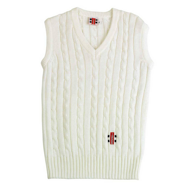 GRAY-NICOLLS GN Sleeveless Sweater Offwhite - Junior Range