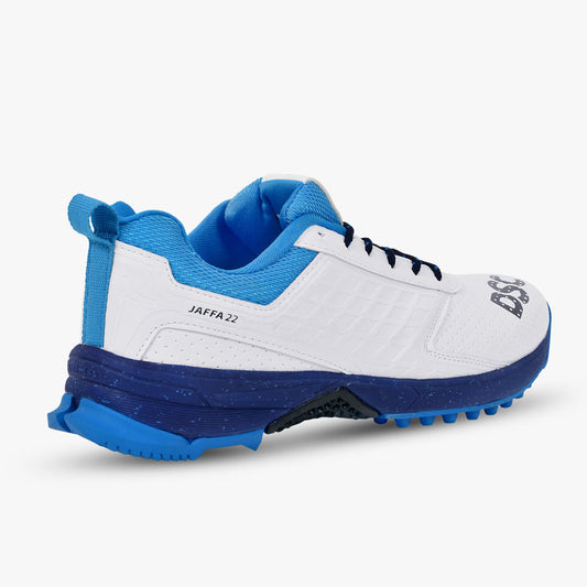 >> DSC Jaffa 22 Rubber Cricket Shoes - White/Blue