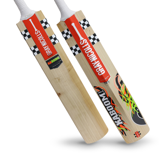 GRAY-NICOLLS GN Kaboom Premium Grade 2 English Willow Cricket Bat - Short Handle