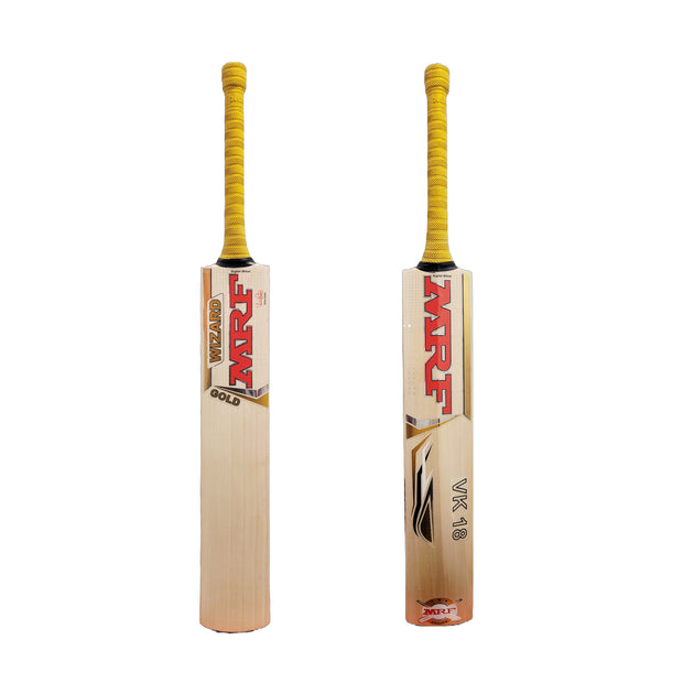 MRF Wizard Gold Grade 3 English Willow Cricket Bat - Short Handle