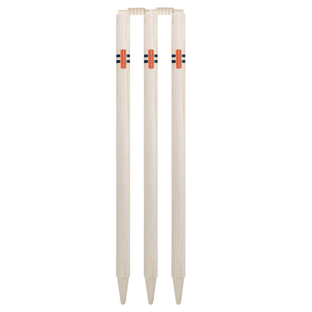 GRAY-NICOLLS GN Wooden Club Stumps - 6 Stumps with Bails - Highmark Cricket