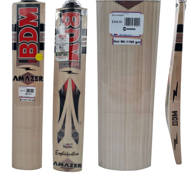 BDM AMAZER Grade 2 English Willow Cricket Bat [EOL] - Highmark Cricket