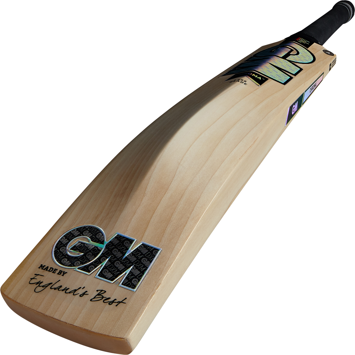 GUNN & MOORE GM CHROMA DXM 808 L555 Grade 2 EW Cricket Bat - Senior Size - Highmark Cricket