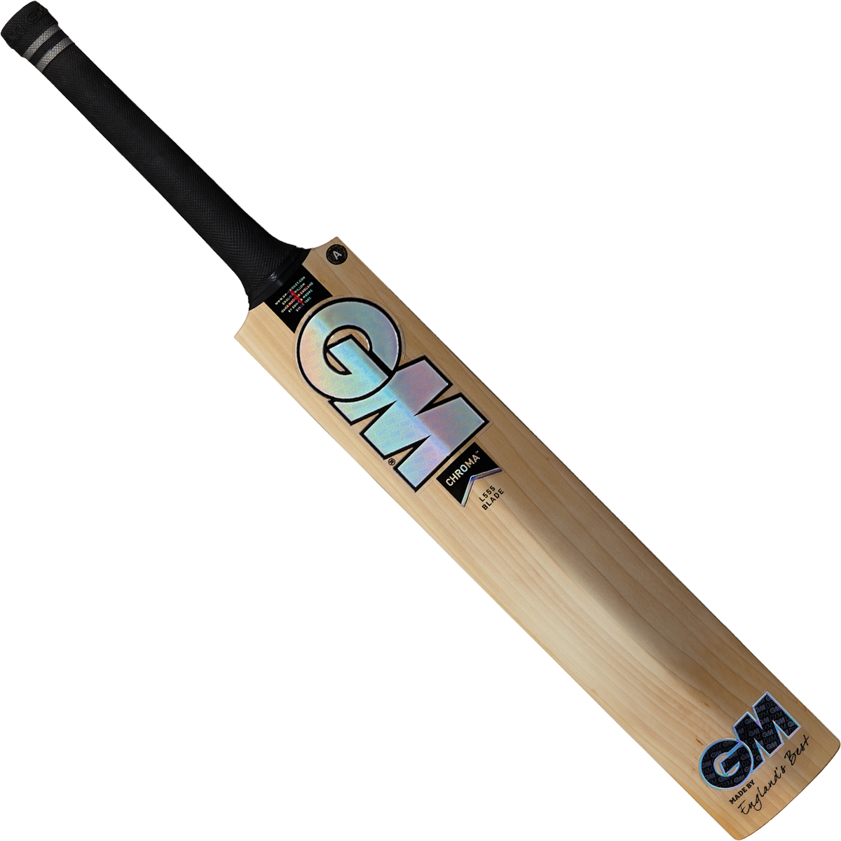 GUNN & MOORE GM CHROMA DXM 808 L555 Grade 2 EW Cricket Bat - Senior Size - Highmark Cricket