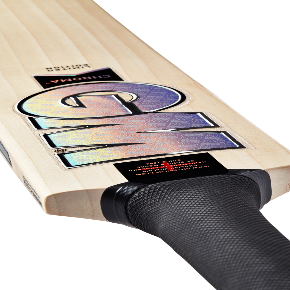 GUNN & MOORE GM CHROMA DXM 808 L555 Grade 2 EW Cricket Bat - Senior Size - Highmark Cricket