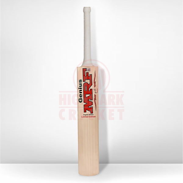 MRF GENIUS Limited Edition Grade 2 English Willow Cricket Bat - Short Handle - Highmark Cricket