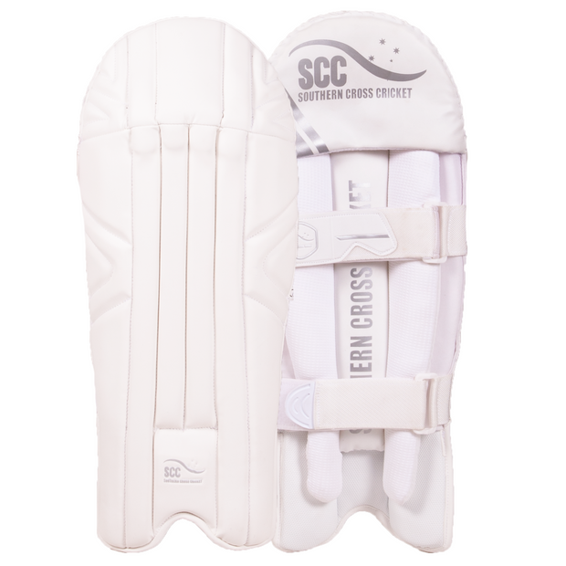 SCC PLAYERS Wicket Keeping Leg Guards [Adult Size] - Highmark Cricket