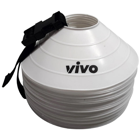 VIVO Marker Cones with Carry Strap (Pack of 25) - Highmark Cricket