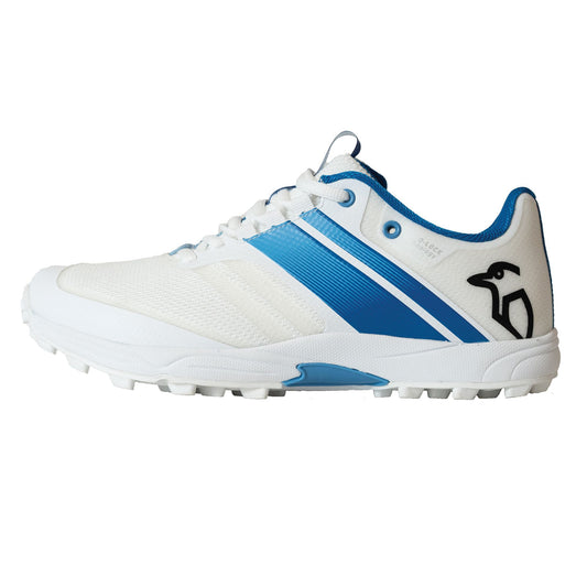 KOOKABURRA Pro 2.0 Rubber Cricket Shoes - White/Blue [Sizes US6-US14]