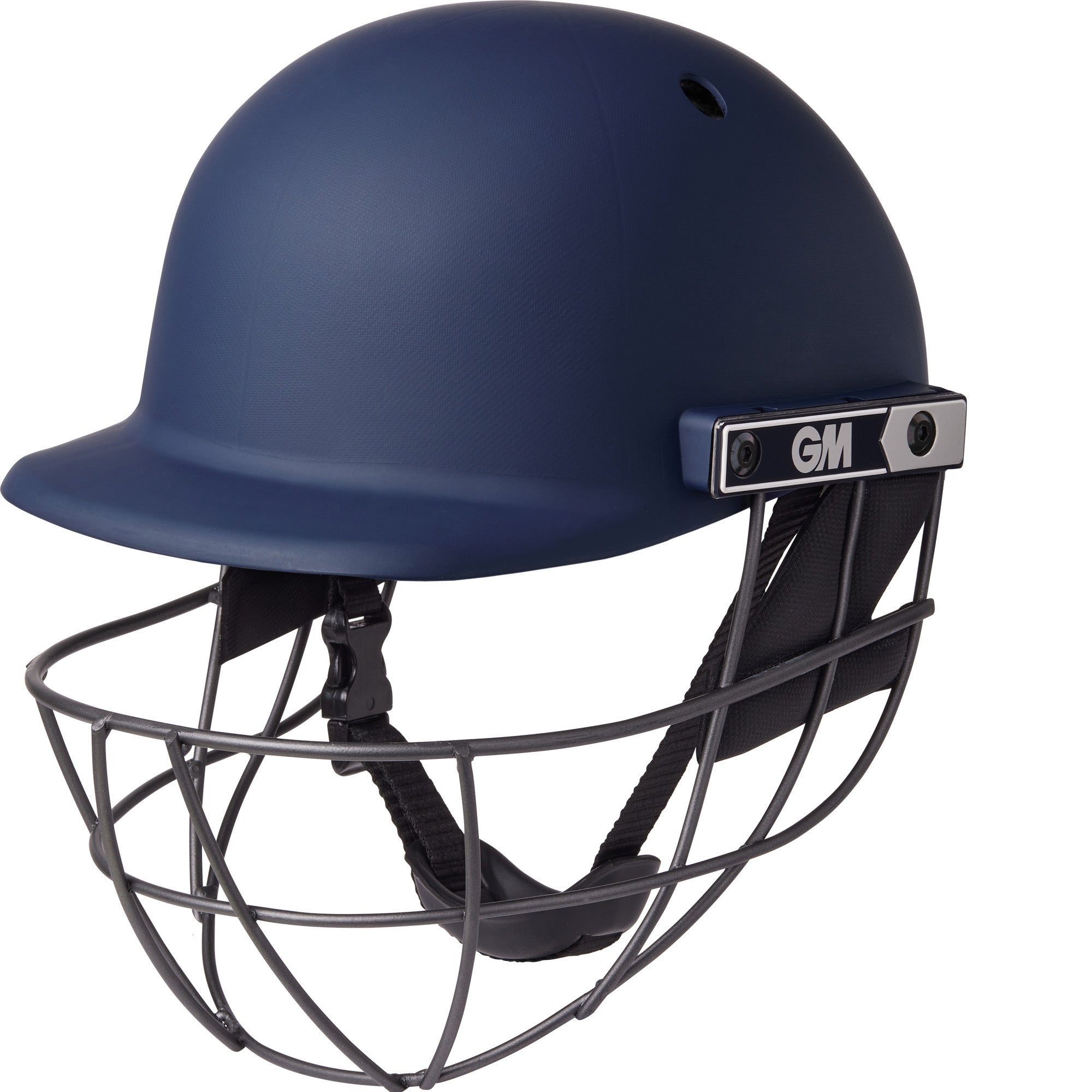 GUNN & MOORE GM Maestro Edge Steel Grille Cricket Helmet w/ Neck Protector- Adult