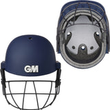 GUNN & MOORE GM Maestro Edge Steel Grille Cricket Helmet w/ Neck Protector- Adult