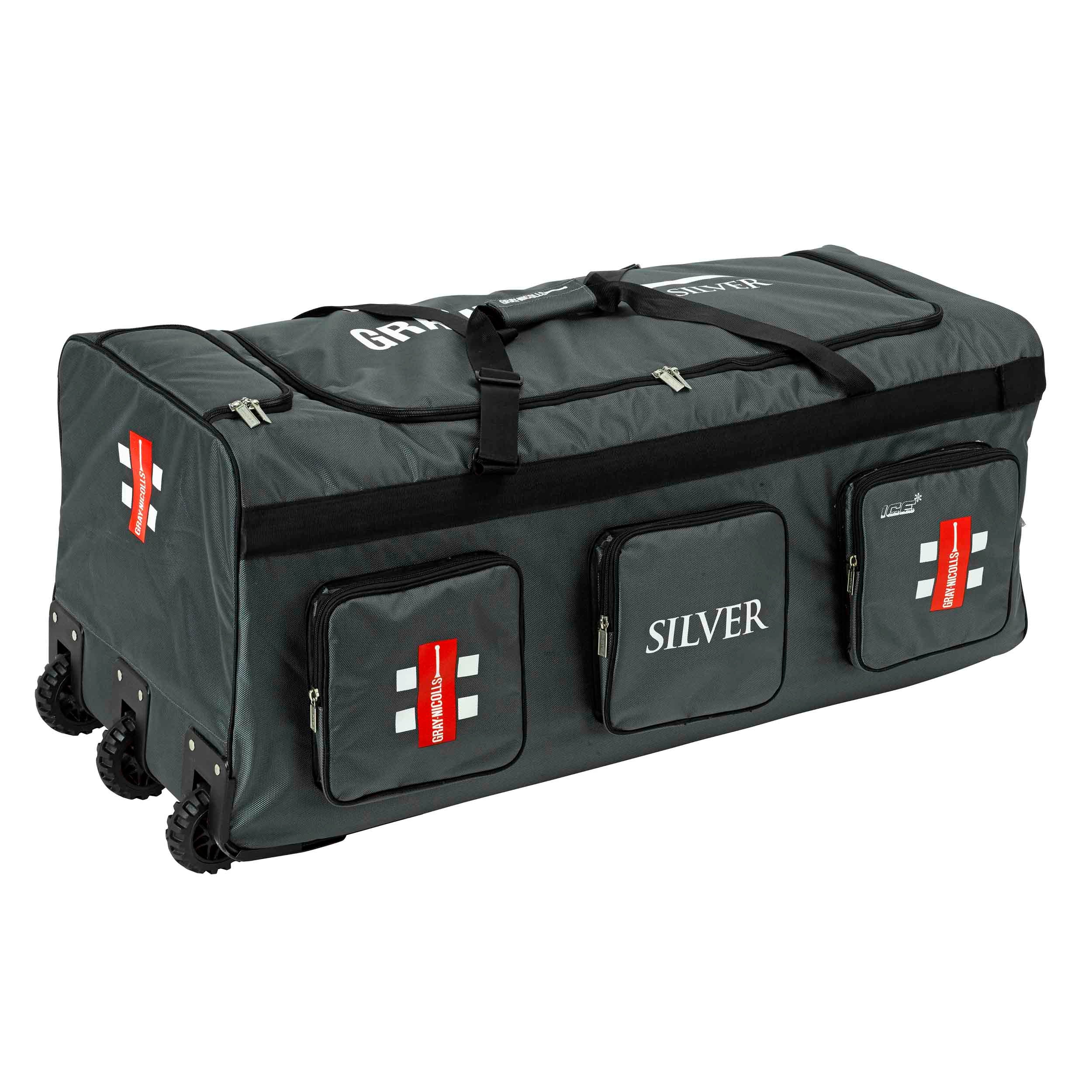 GRAY-NICOLLS GN Silver Wheel Bag - 100 x 40 x 40cms