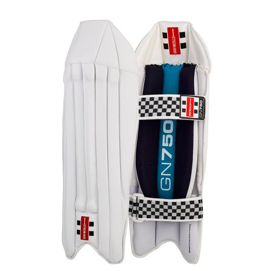 GRAY-NICOLLS GN 750 Wicket Keeping Leg Guards [Sizes Small Junior - Adult]