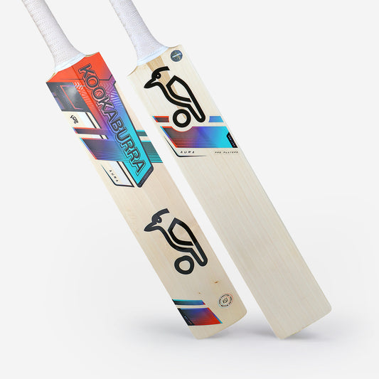 KOOKABURRA Aura Pro Players Grade 1 English Willow Cricket Bat '23 - Long Blade