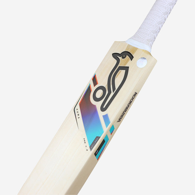 KOOKABURRA Aura Pro 4.0 Grade 4 English Willow Cricket Bat [Size 4 - Harrow]