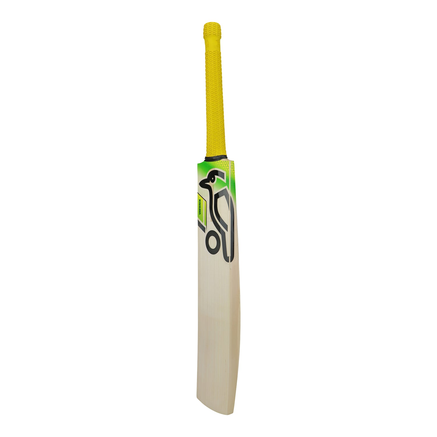 Kookaburra Kahuna Pro Players English Willow Cricket Bat front right view from a slight angle.