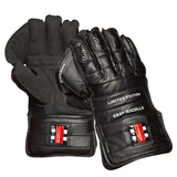 GRAY-NICOLLS GN Limited Edition Black Wicket Keeping Gloves - Adult