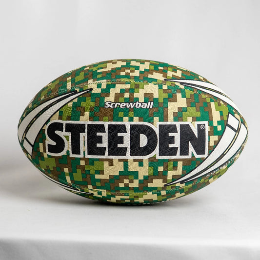 STEEDEN Screwball Digital Camo Rugby League Ball