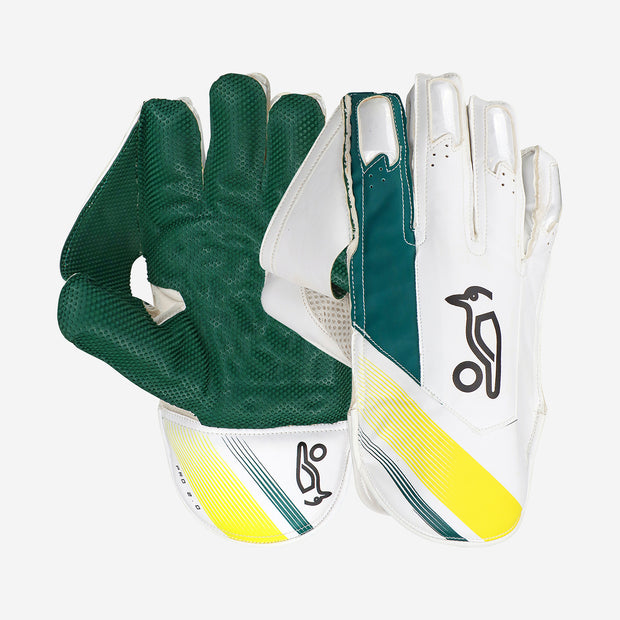KOOKABURRA Pro 2.0 Wicket Keeping Gloves Green/Gold - Adult
