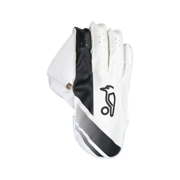 KOOKABURRA Pro 3.0 Wicket Keeping Gloves White/Black - Adult