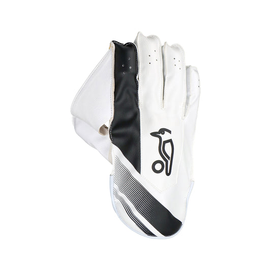 KOOKABURRA Pro 3.0 Wicket Keeping Gloves White/Black '23 - Youth