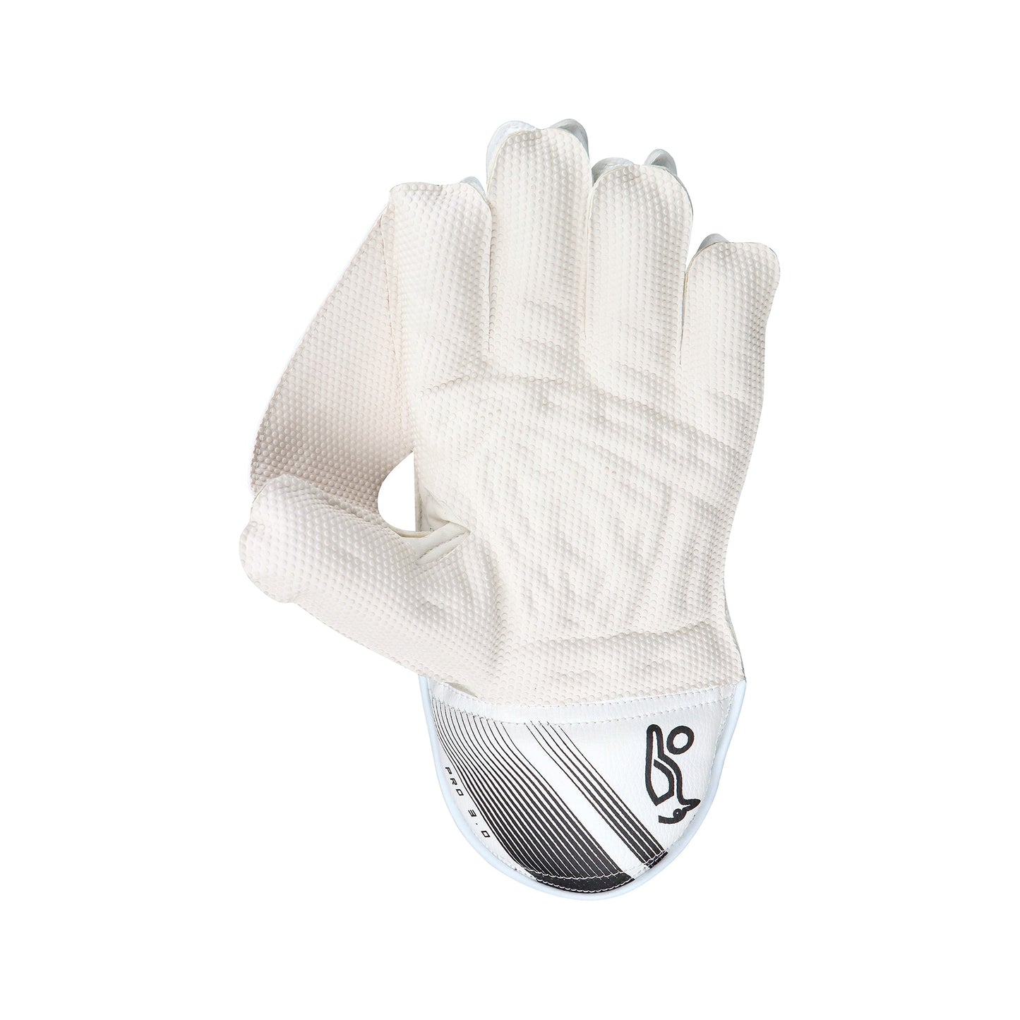 >> KOOKABURRA Pro 3.0 Wicket Keeping Gloves White/Black '23/24 [Sizes Small Junior - Junior]