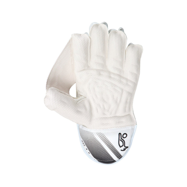 KOOKABURRA Pro 3.0 Wicket Keeping Gloves White/Black [Small Junior - Junior Sizes]