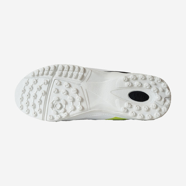 KOOKABURRA Pro 5.0 Rubber Cricket Shoes White/Yellow/Red - Junior Range [Size US4-US7]
