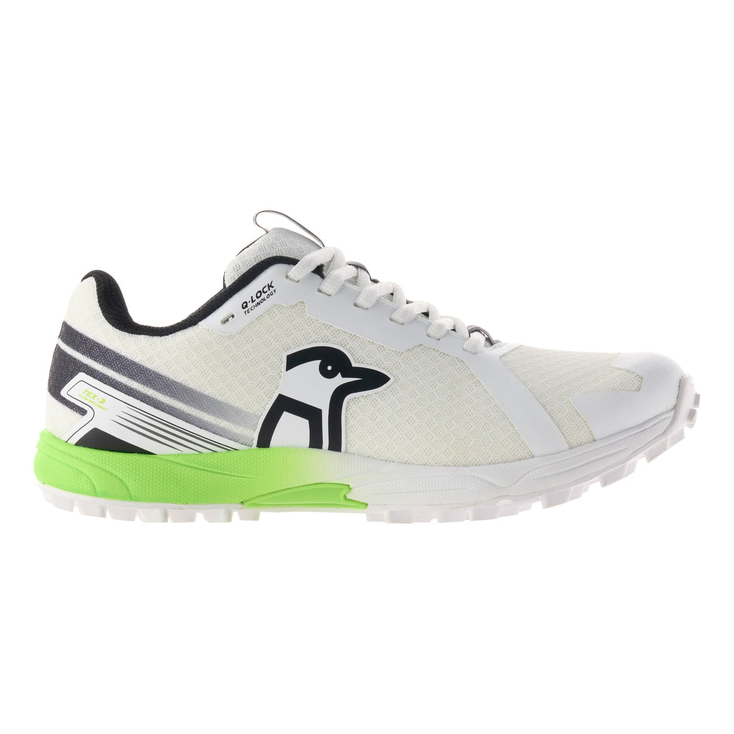 KOOKABURRA Pro 2.0 Rubber Cricket Shoes White/Lime/Black '26/27