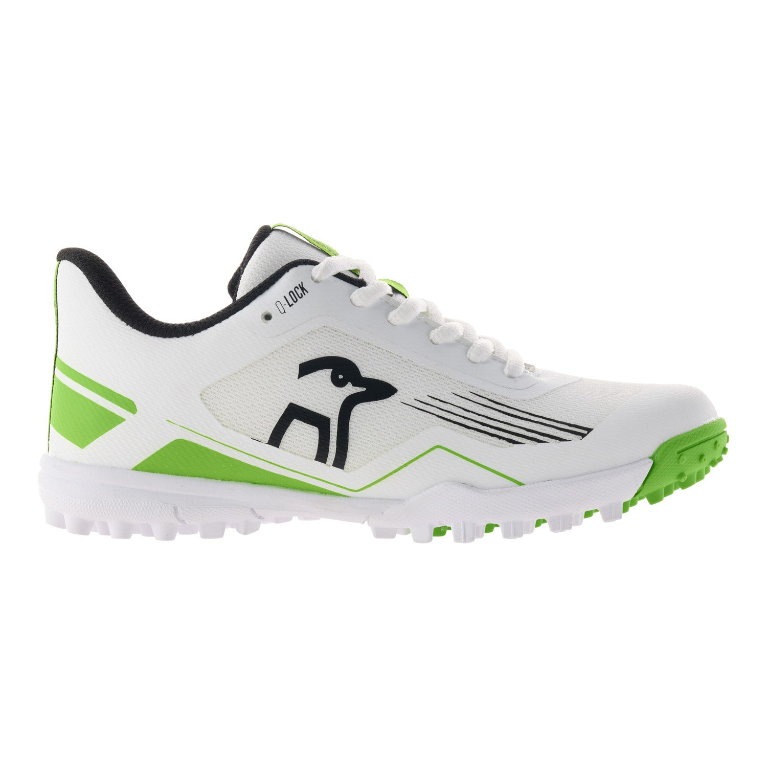 KOOKABURRA Pro 5.0 Rubber Cricket Shoes White/Lime/Black '26/27 - Junior