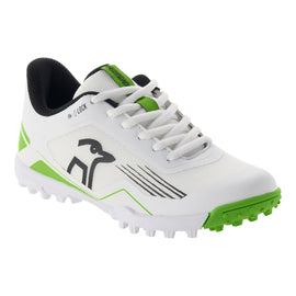 KOOKABURRA Pro 5.0 Rubber Cricket Shoes White/Lime/Black '26/27 - Junior