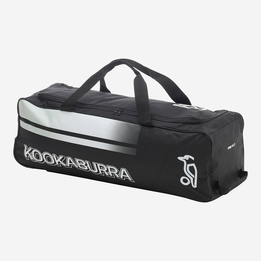 KOOKABURRA Pro 5.0 Wheelie Kit Bag '24 Ghost Black/White - 80x27x26cms