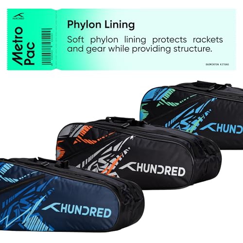 HUNDRED Metro Pac Badminton Racquet Bag